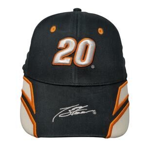 Tony Stewart #20 Strapback Baseball Cap Black One Size Adjustable The Home Depot